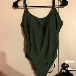 Green swimsuit